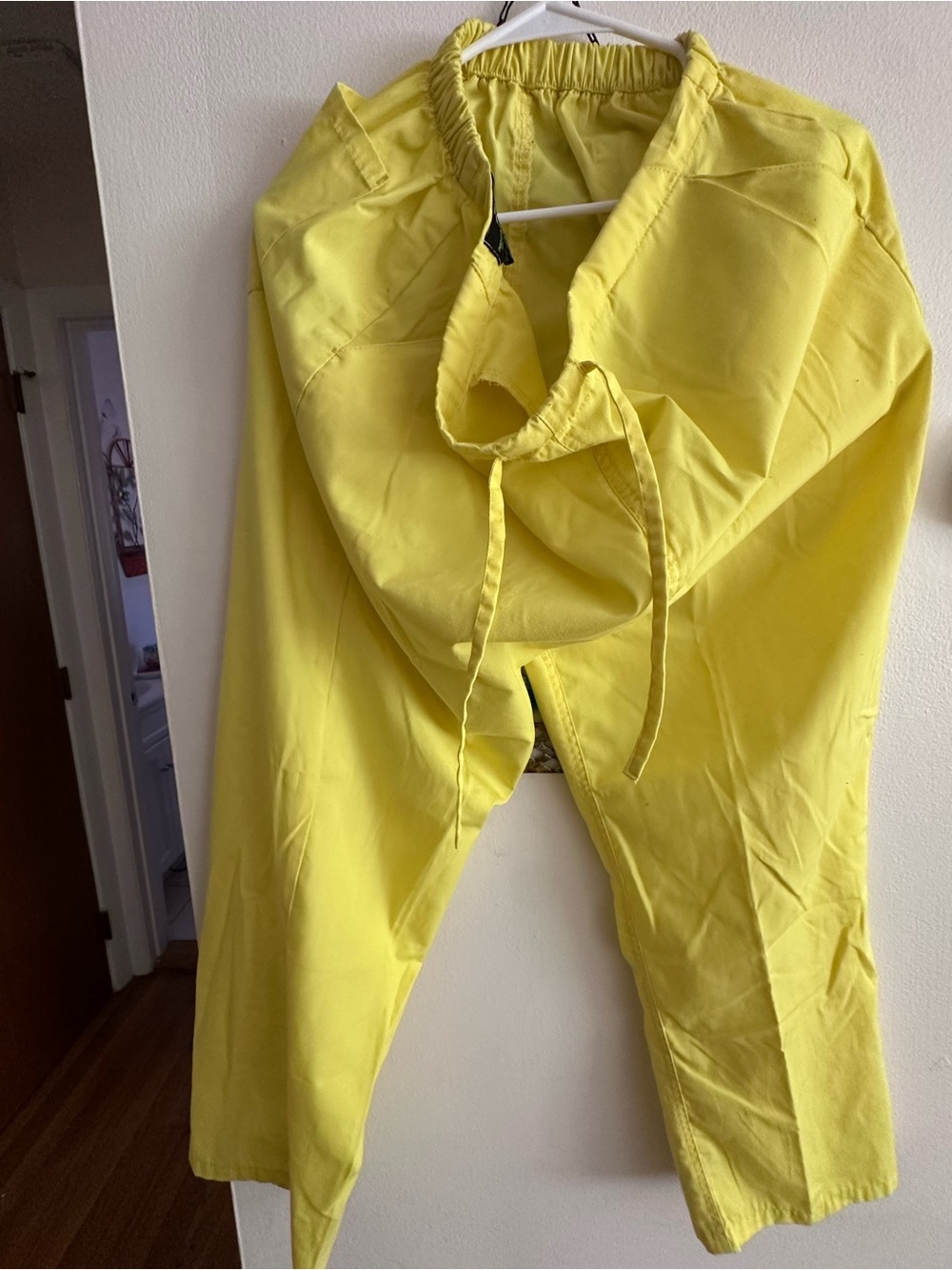 Bright Yellow Women's Elastic-Waist Pants